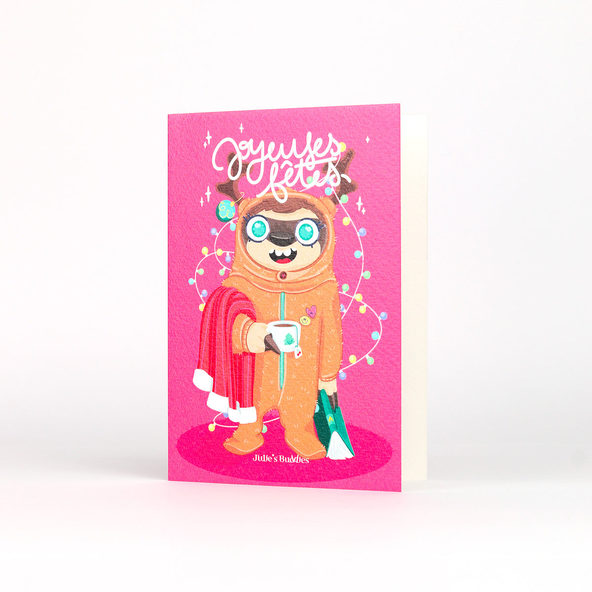 JULIESBUDDIES Greeting Card - Cozy Sloth