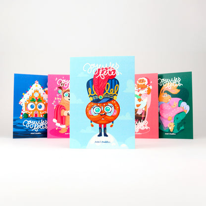 Carte de Voeux JULIESBUDDIES - Bretzel casse-noisette