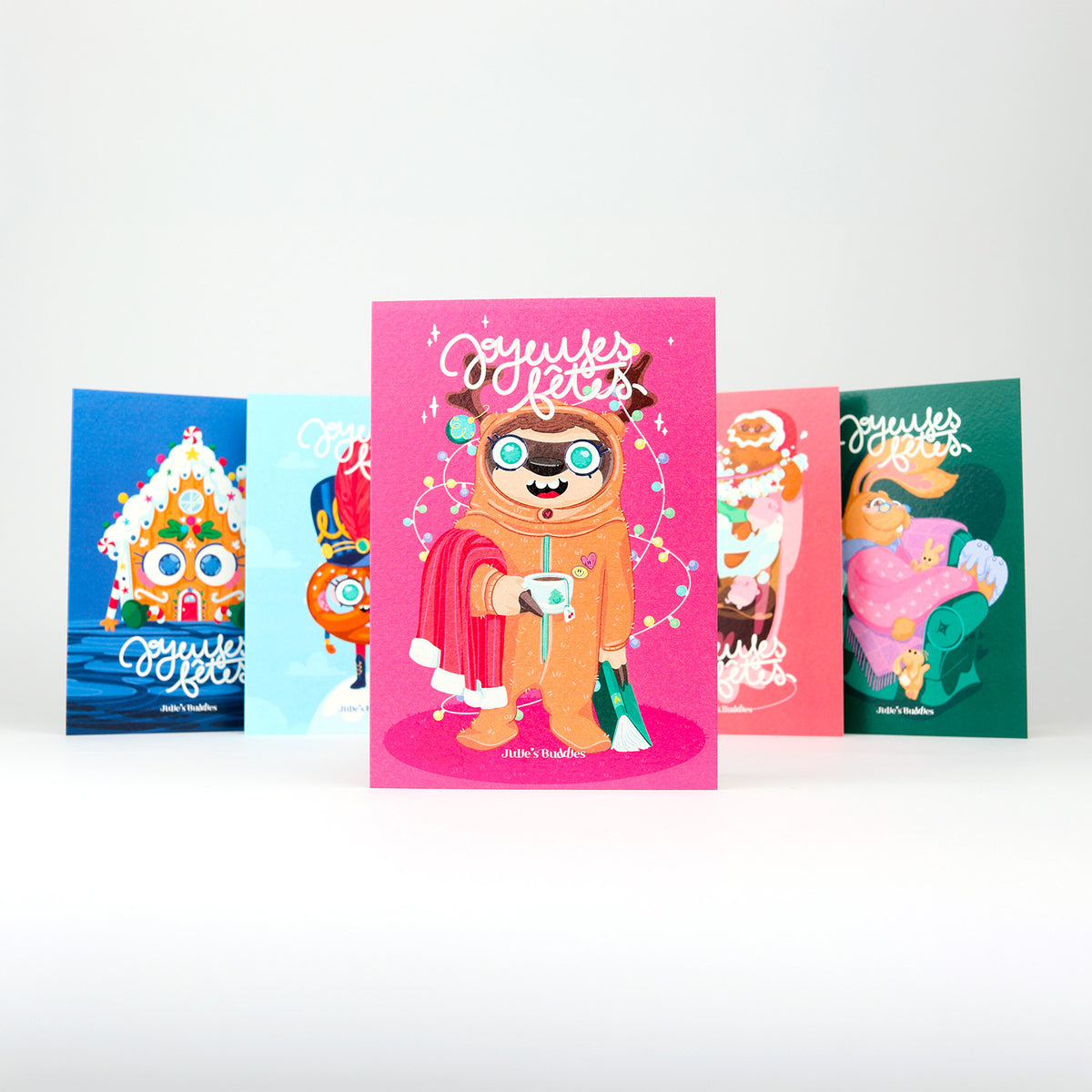 JULIESBUDDIES Greeting Card - Cozy Sloth