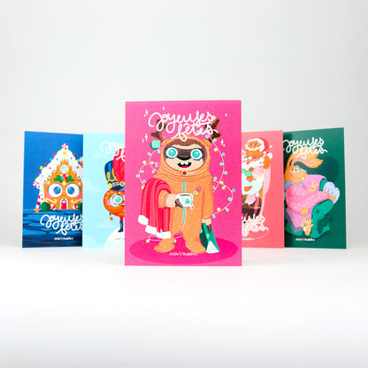 JULIESBUDDIES Greeting Card - Cozy Sloth