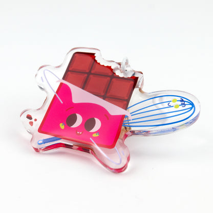 JULIESBUDDIES Porte-clés Chocolat Joyeux en Acrylique