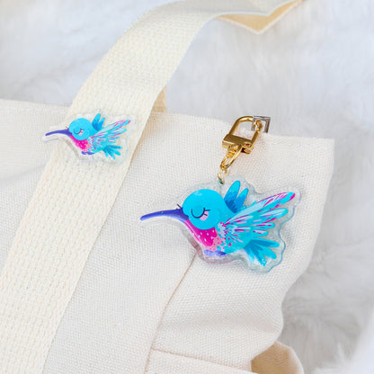 JULIESBUDDIES Porte-clés Colibri en Acrylique