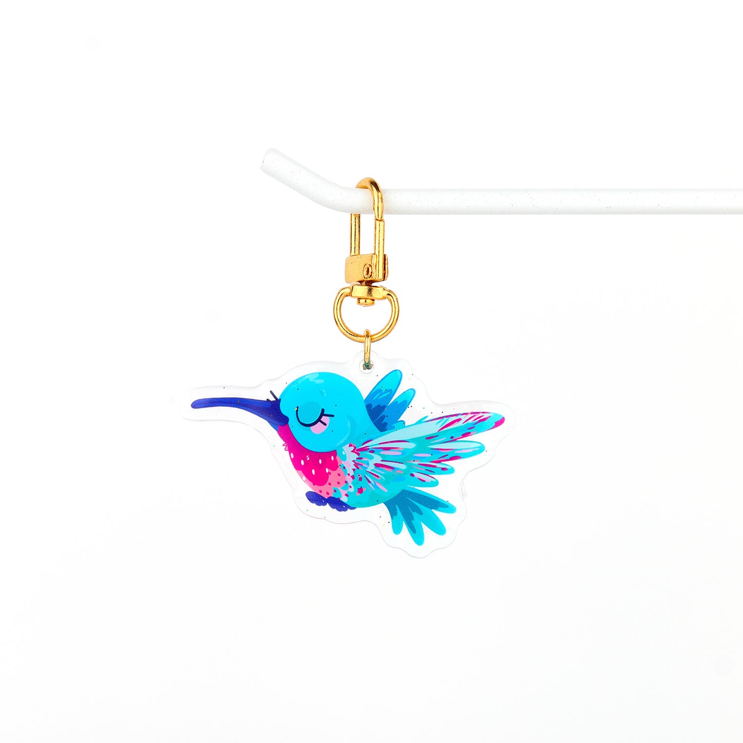 JULIESBUDDIES Porte-clés Colibri en Acrylique