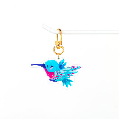 JULIESBUDDIES Porte-clés Colibri en Acrylique