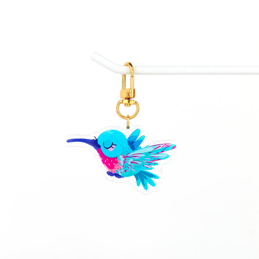 JULIESBUDDIES Porte-clés Colibri en Acrylique
