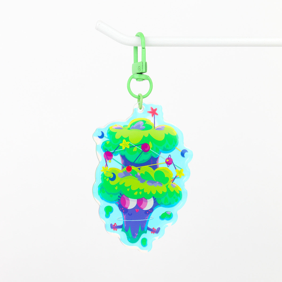 JULIESBUDDIES Porte-clés Brocoli Cosmique en Acrylique