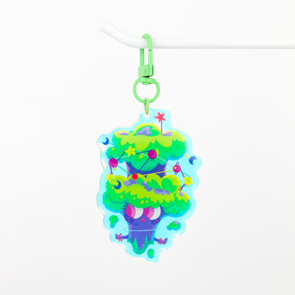 JULIESBUDDIES Porte-clés Brocoli Cosmique en Acrylique