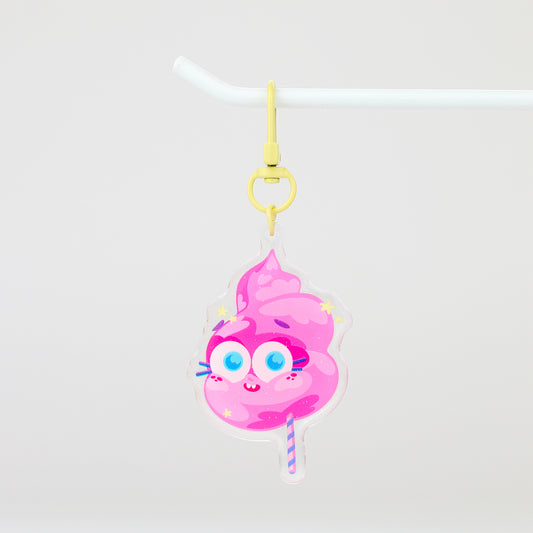 JULIESBUDDIES Porte-clés Barbe à Papa en Acrylique