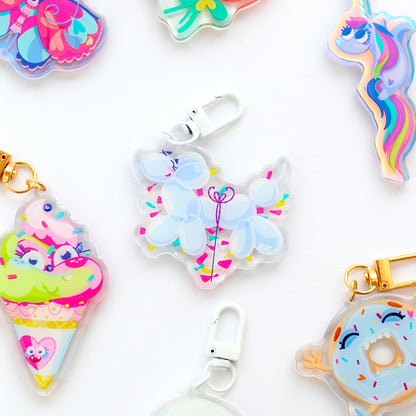 JULIESBUDDIES Balloon Dog Acrylic Keychain