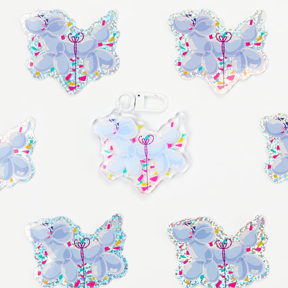 JULIESBUDDIES Balloon Dog Acrylic Keychain