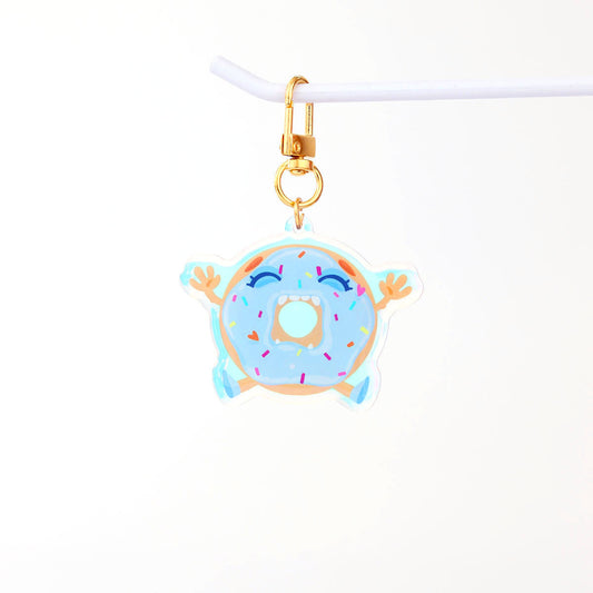 JULIESBUDDIES Porte-clés Donut Holographique en Acrylique