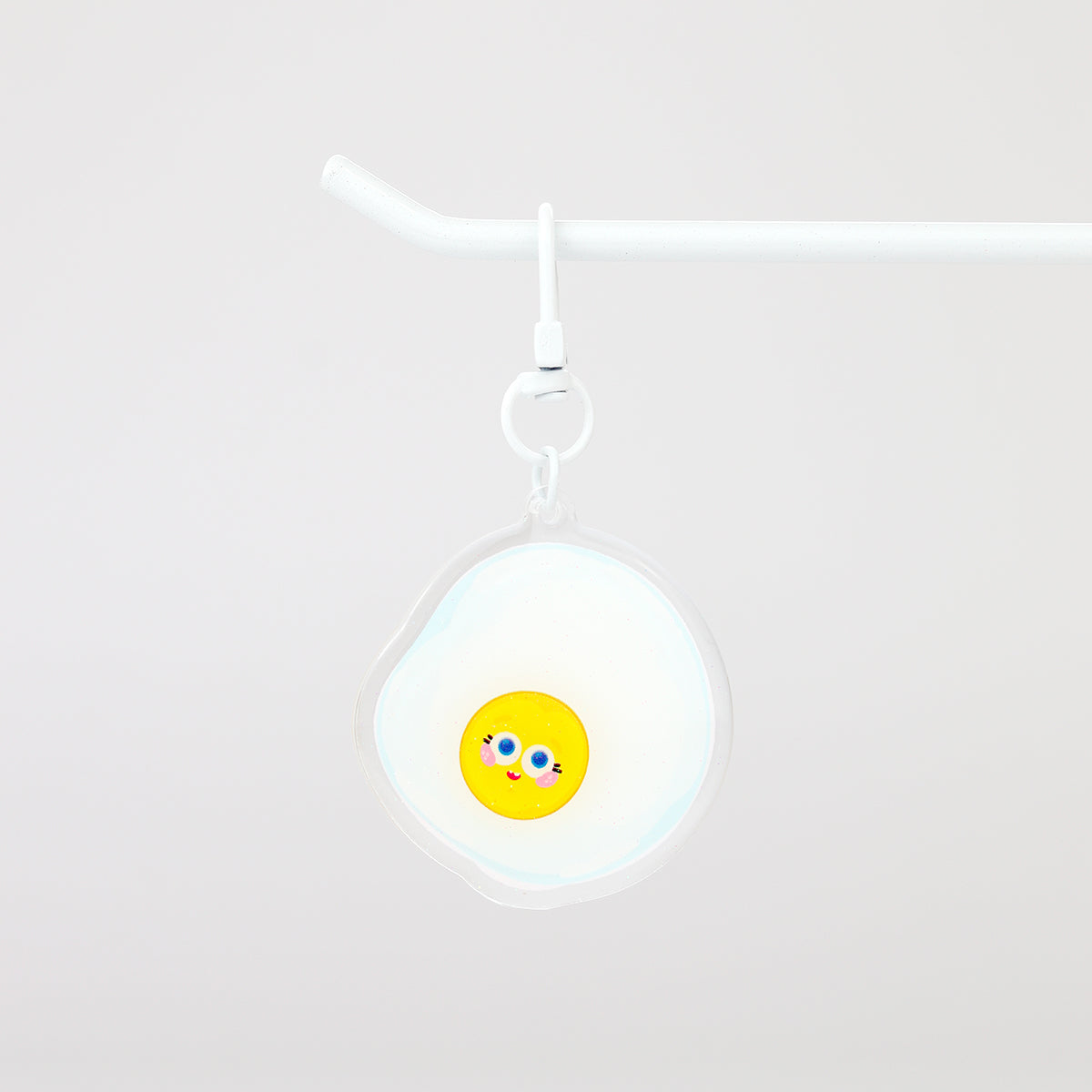 JULIESBUDDIES Porte-clés Oeuf au plat en Acrylique