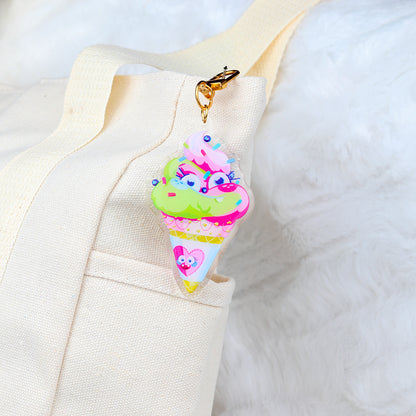 JULIESBUDDIES Ice Cream Acrylic Keychain