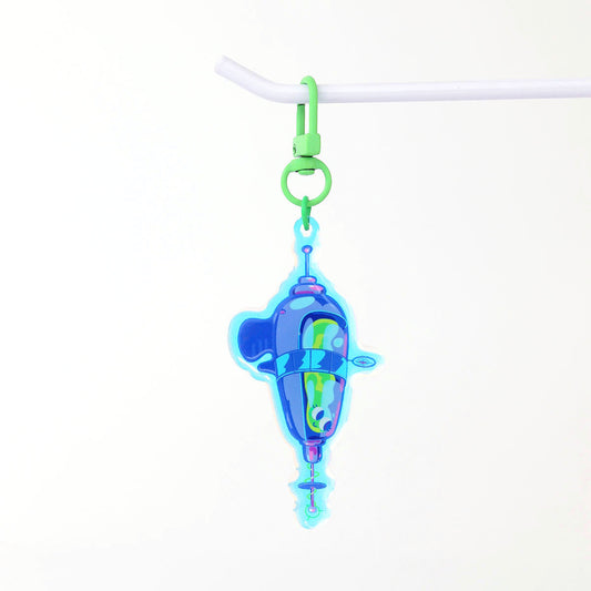 JULIESBUDDIES Porte-clés Pistolet Laser en Acrylique