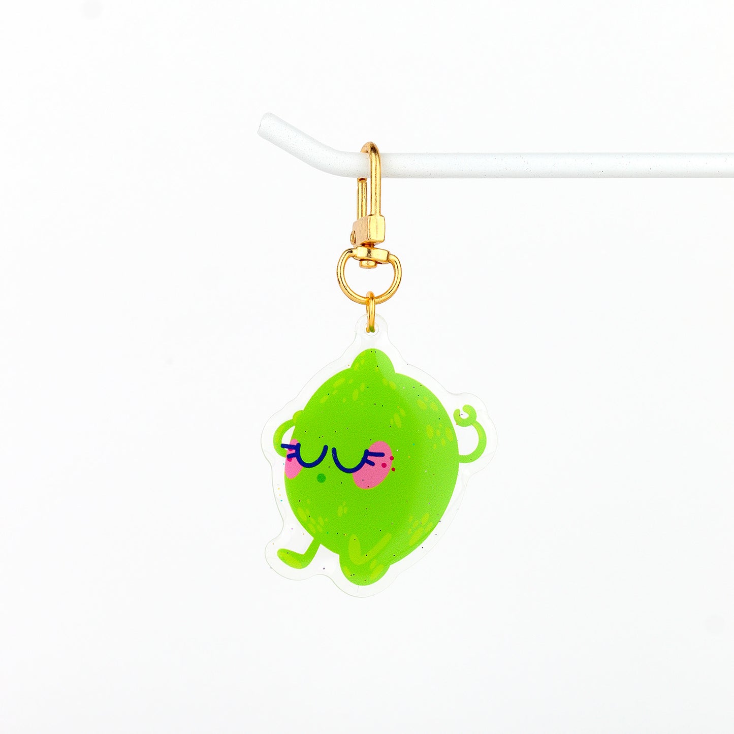 JULIESBUDDIES Porte-clés Citron Vert en Acrylique