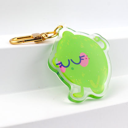 JULIESBUDDIES Porte-clés Citron Vert en Acrylique