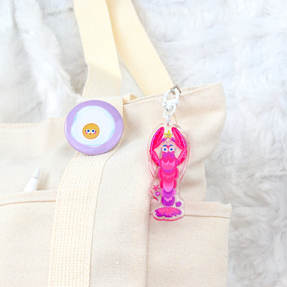 JULIESBUDDIES Lobster Acrylic Keychain