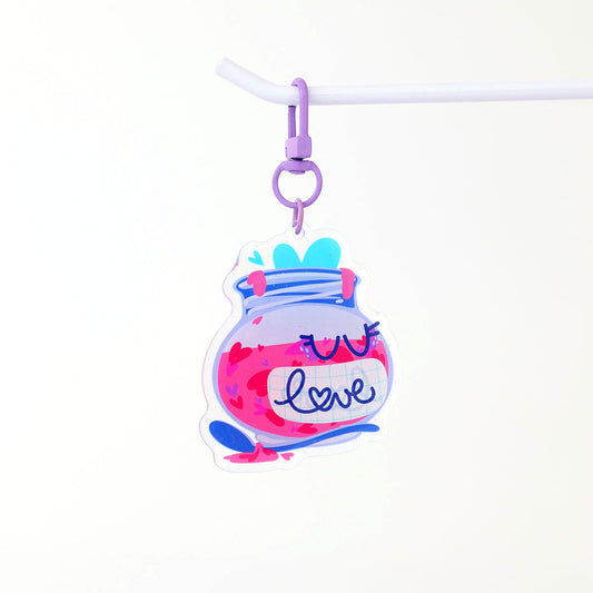 JULIESBUDDIES Porte-clés Confiture d'Amour en Acrylique