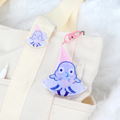 JULIESBUDDIES Magical Pigeon Acrylic Keychain