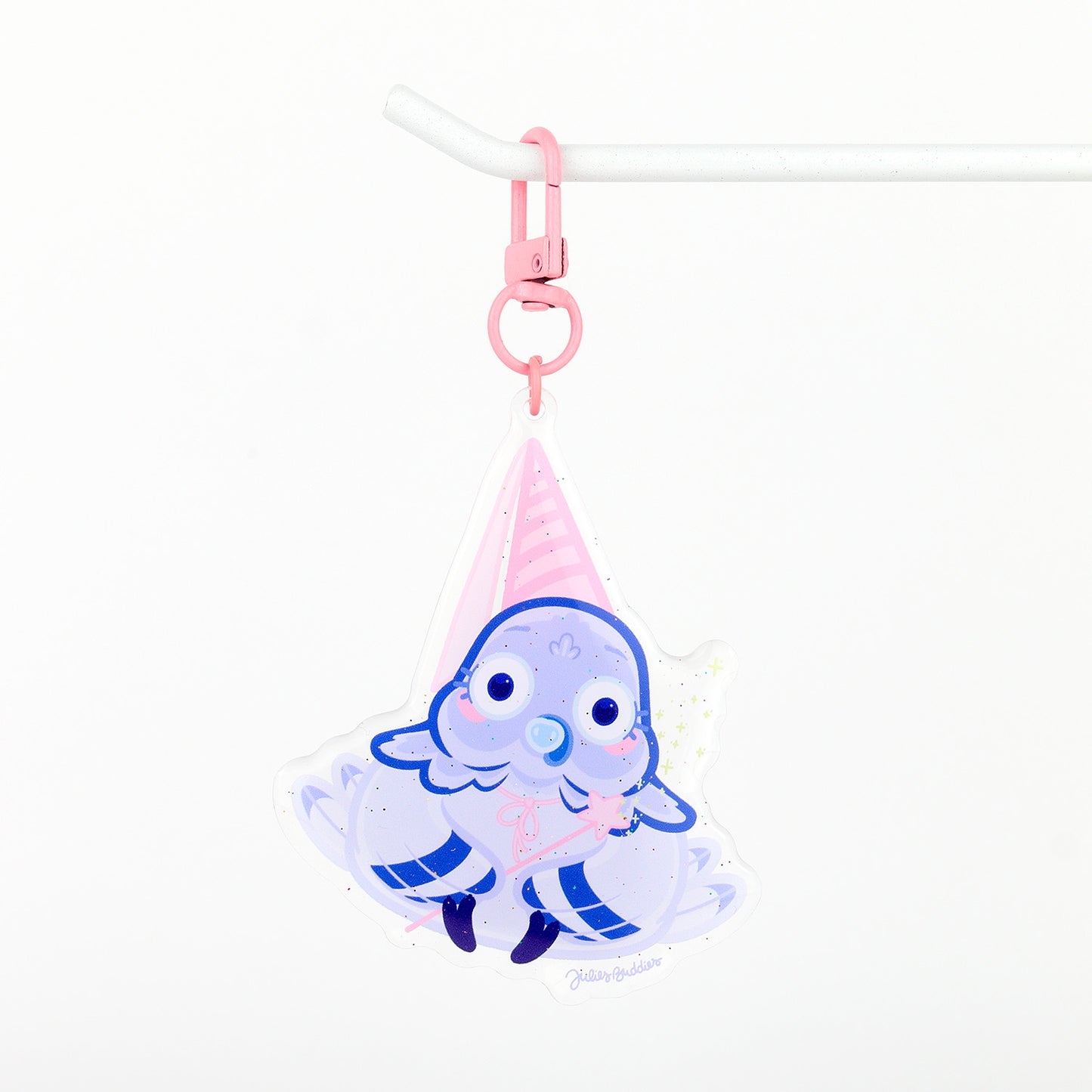 JULIESBUDDIES Magical Pigeon Acrylic Keychain