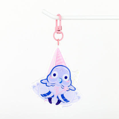JULIESBUDDIES Magical Pigeon Acrylic Keychain