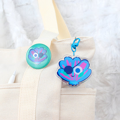 JULIESBUDDIES Pirate Seashell Acrylic Keychain