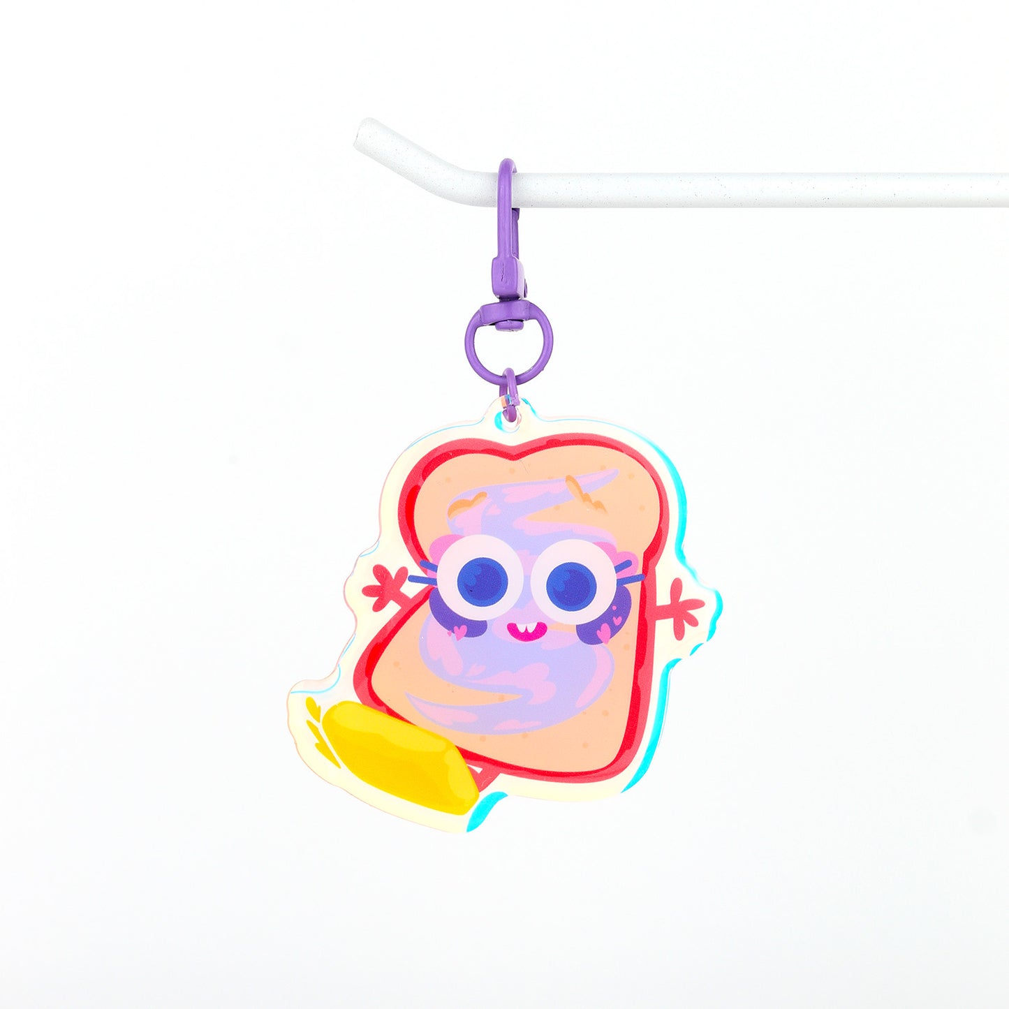 JULIESBUDDIES Jam Toast Acrylic Keychain