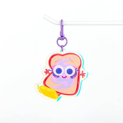 JULIESBUDDIES Jam Toast Acrylic Keychain