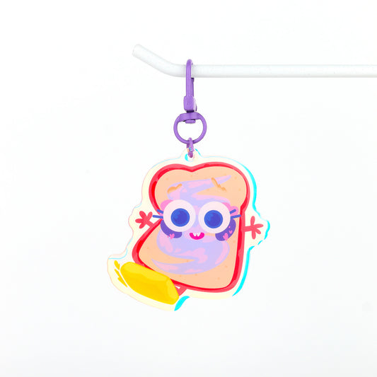 JULIESBUDDIES Jam Toast Acrylic Keychain