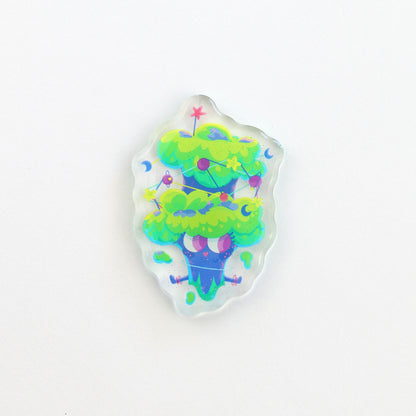 JULIESBUDDIES Aimant en Acrylique Brocoli Cosmique