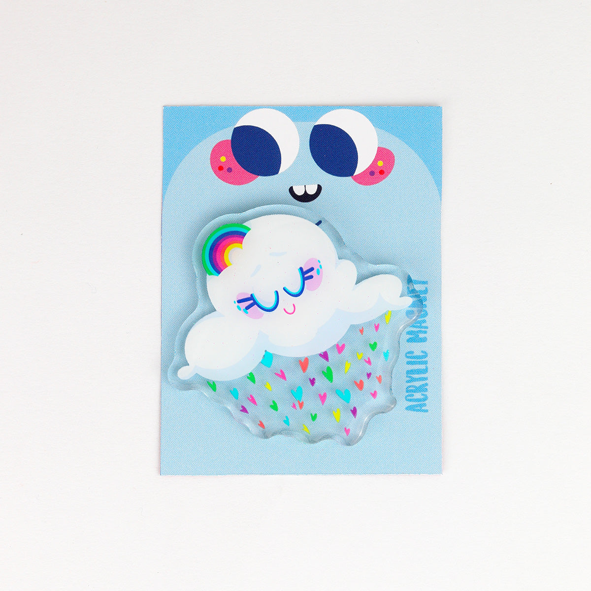 JULIESBUDDIES Rainbow Cloud Acrylic Magnet