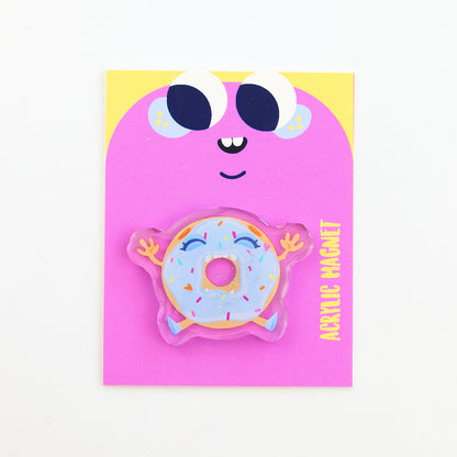 JULIESBUDDIES Aimant en Acrylique Beignet Donut
