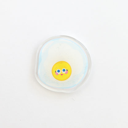 JULIESBUDDIES Aimant en Acrylique Oeuf au plat