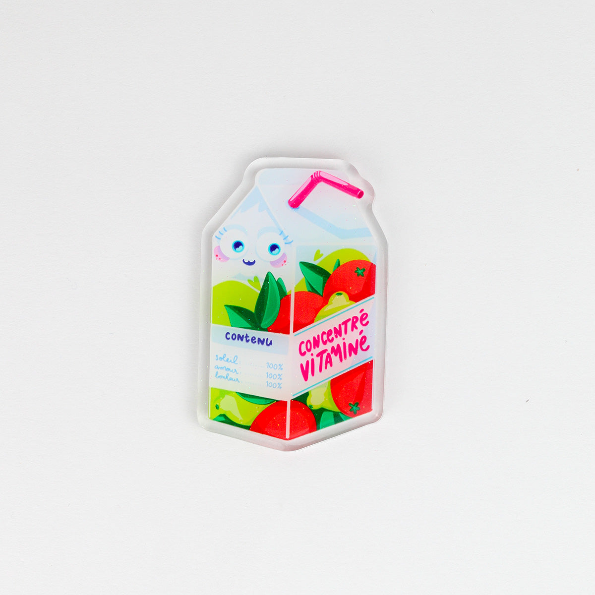 JULIESBUDDIES Vitamin Juice Acrylic Magnet