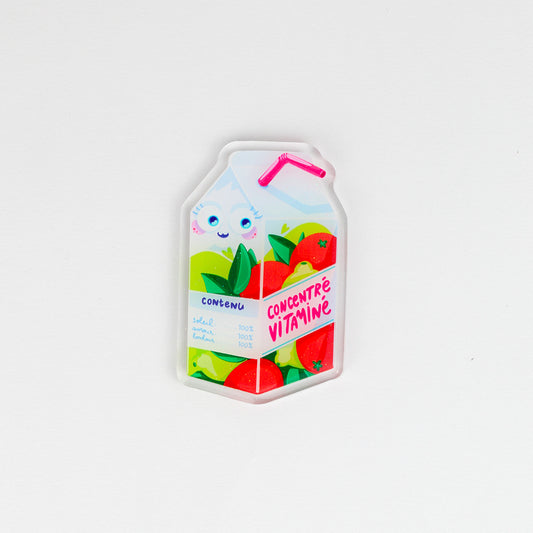 JULIESBUDDIES Vitamin Juice Acrylic Magnet
