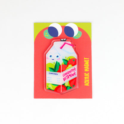JULIESBUDDIES Vitamin Juice Acrylic Magnet