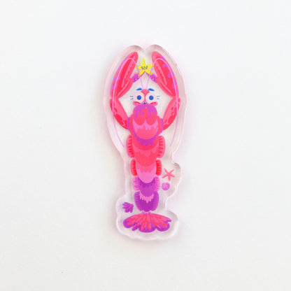 JULIESBUDDIES Lobster Acrylic Magnet