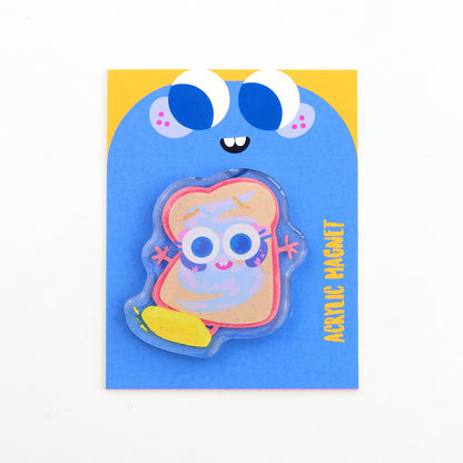 JULIESBUDDIES Aimant Toast Surfeur en Acrylique