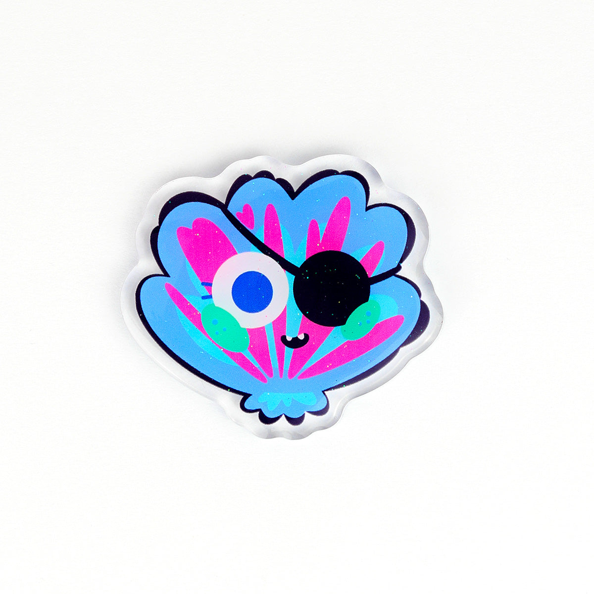 JULIESBUDDIES Pirate Seashell Acrylic Magnet