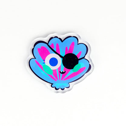 JULIESBUDDIES Pirate Seashell Acrylic Magnet
