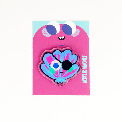 JULIESBUDDIES Pirate Seashell Acrylic Magnet