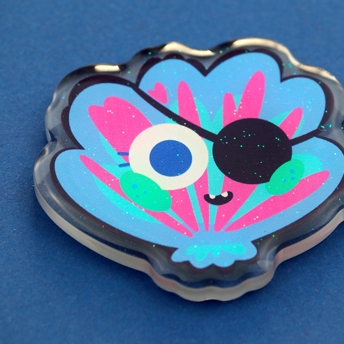 JULIESBUDDIES Pirate Seashell Acrylic Magnet