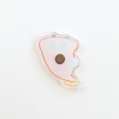 JULIESBUDDIES Cheesy Pizza Acrylic Magnet