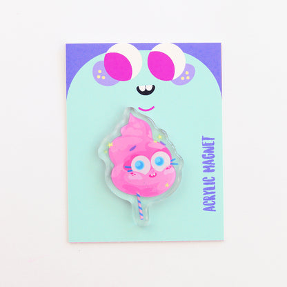 JULIESBUDDIES Aimant en Acrylique Barbe à Papa