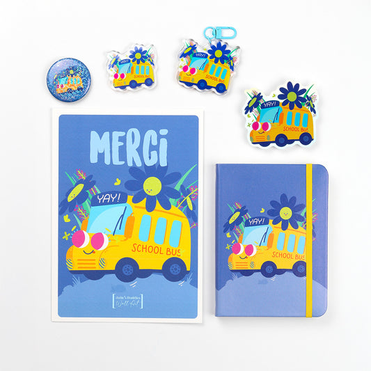 JULIESBUDDIES Méga Pack - Bus scolaire jaune