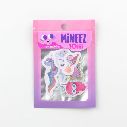 JULIESBUDDIES Pack de 10 mini-autocollants - Version rose MINEEZ