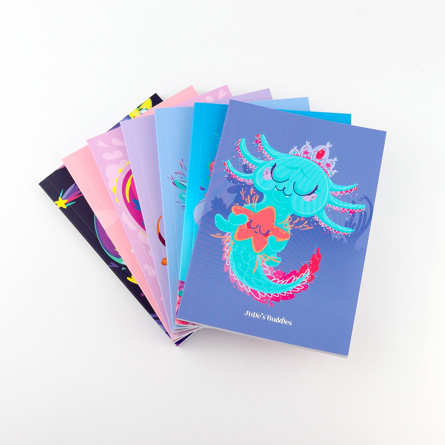 JULIESBUDDIES Carnet A6 à couverture souple "Axolotl"