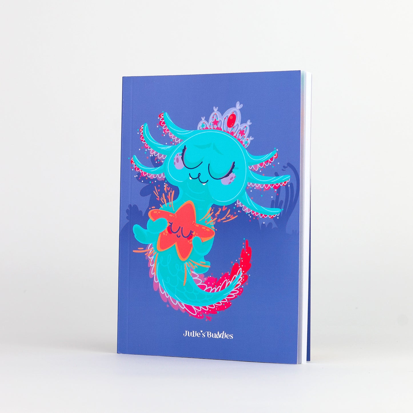 JULIESBUDDIES Carnet A6 à couverture souple "Axolotl"