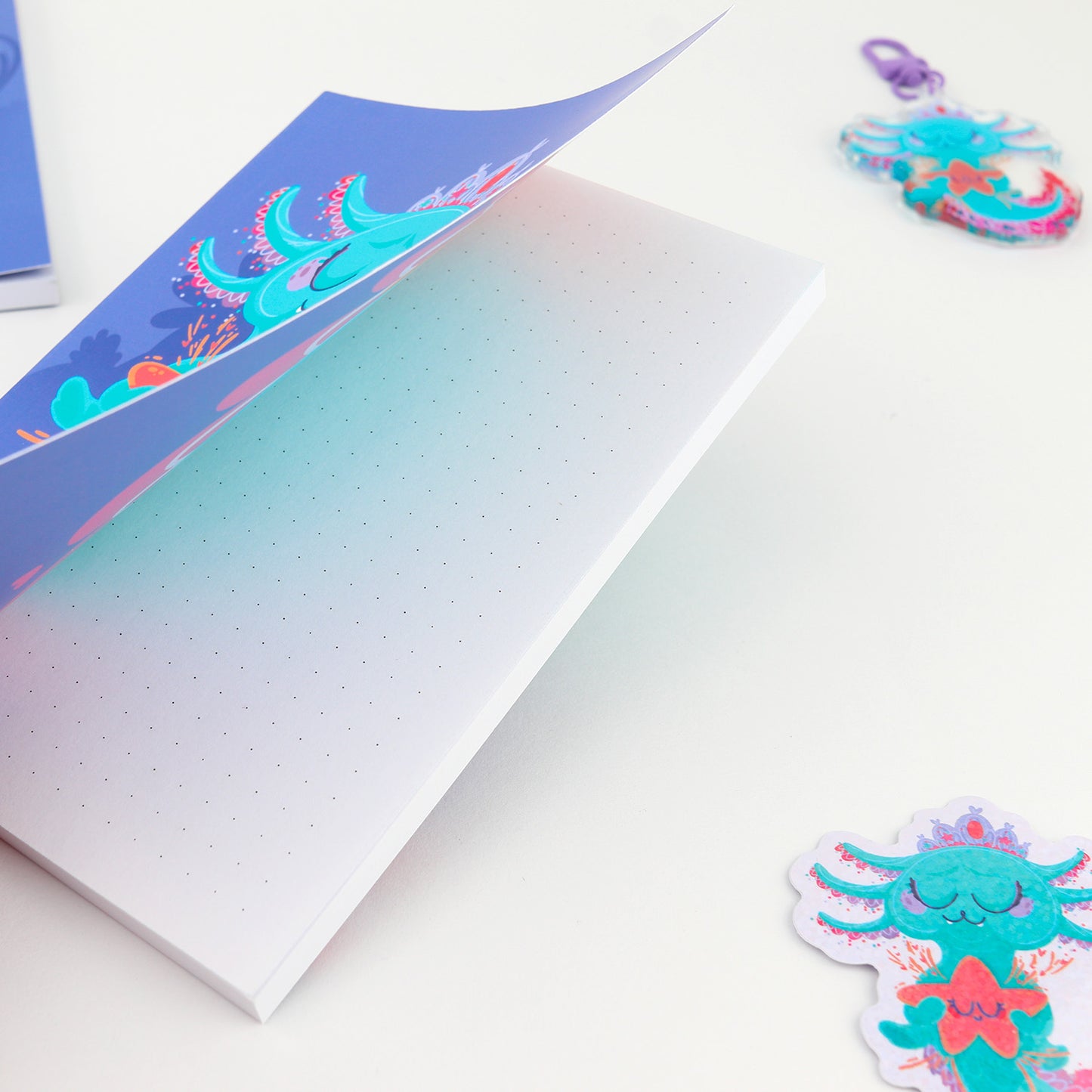 JULIESBUDDIES Carnet A6 à couverture souple "Axolotl"