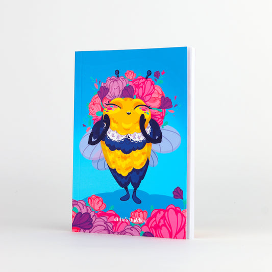 JULIESBUDDIES Carnet A6 à couverture souple "Abeille Reine de Beauté"